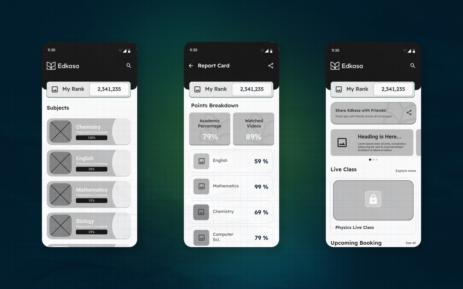 EDKASA UI design