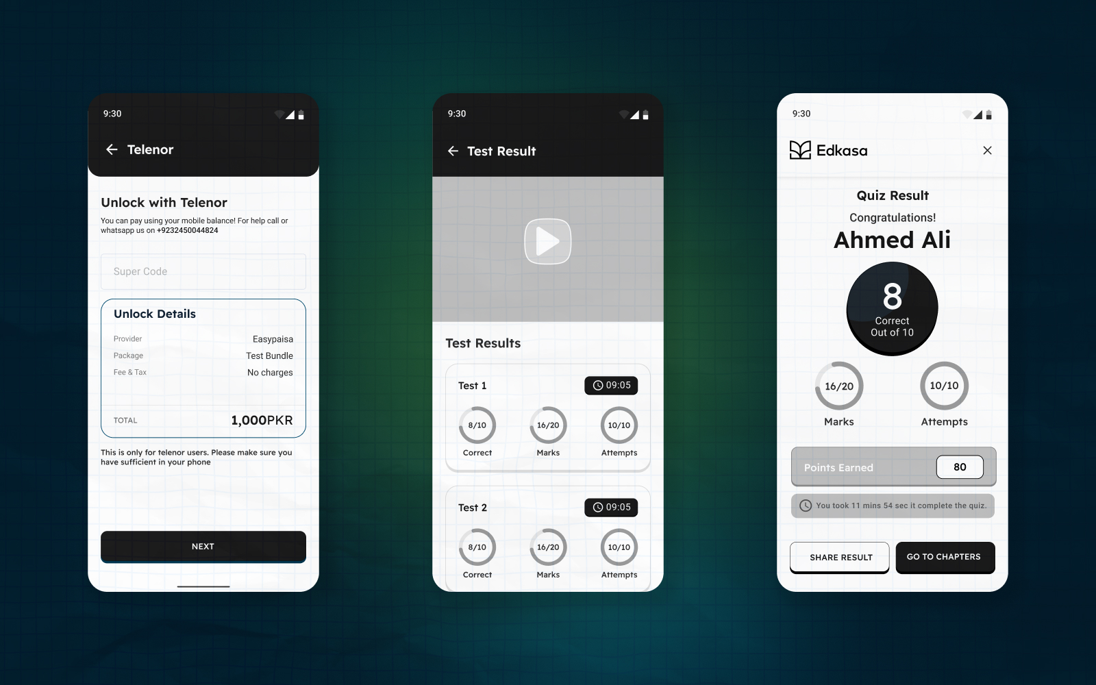 EDKASA UI design