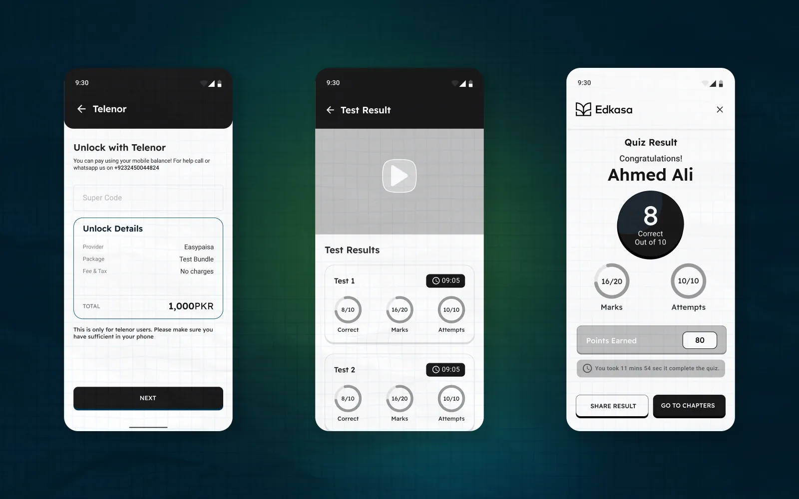 EDKASA UI design
